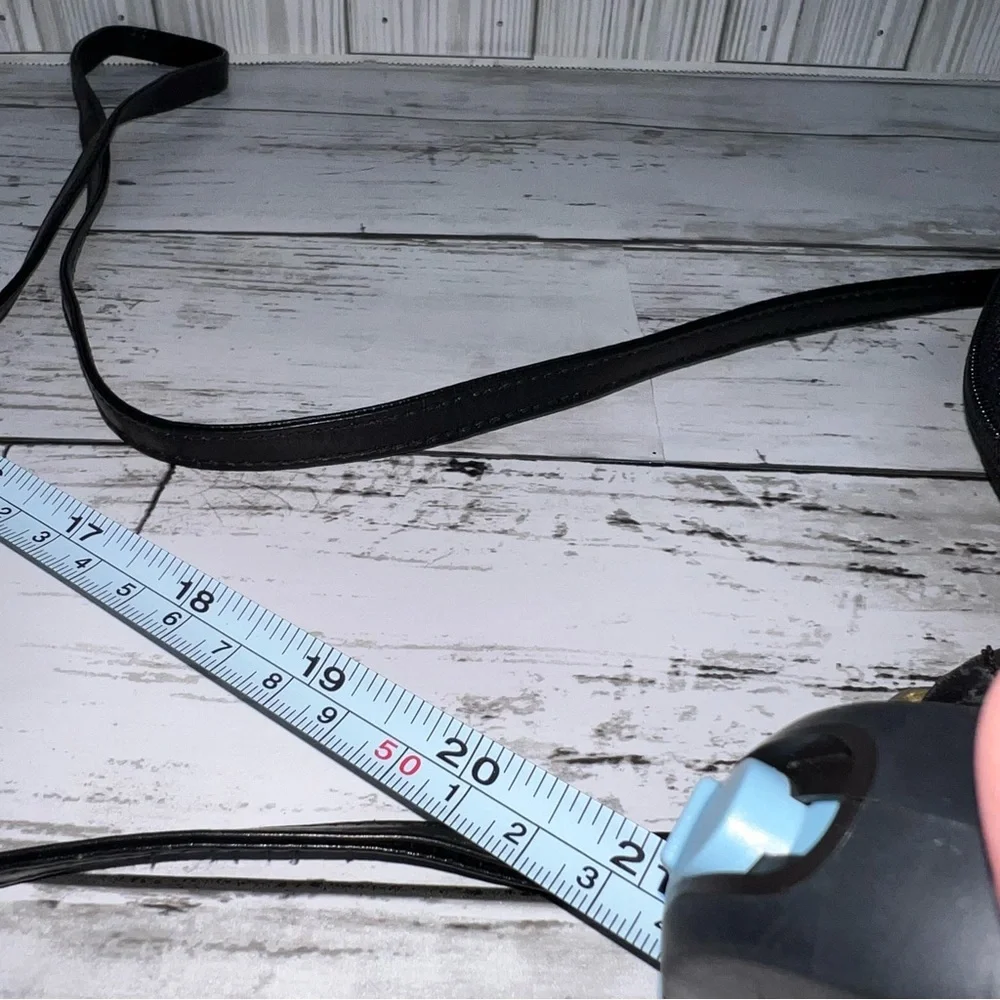 Gucci Vintage Black Leather  Crossbody Bag Gold Hardware - Picture 12 of 14